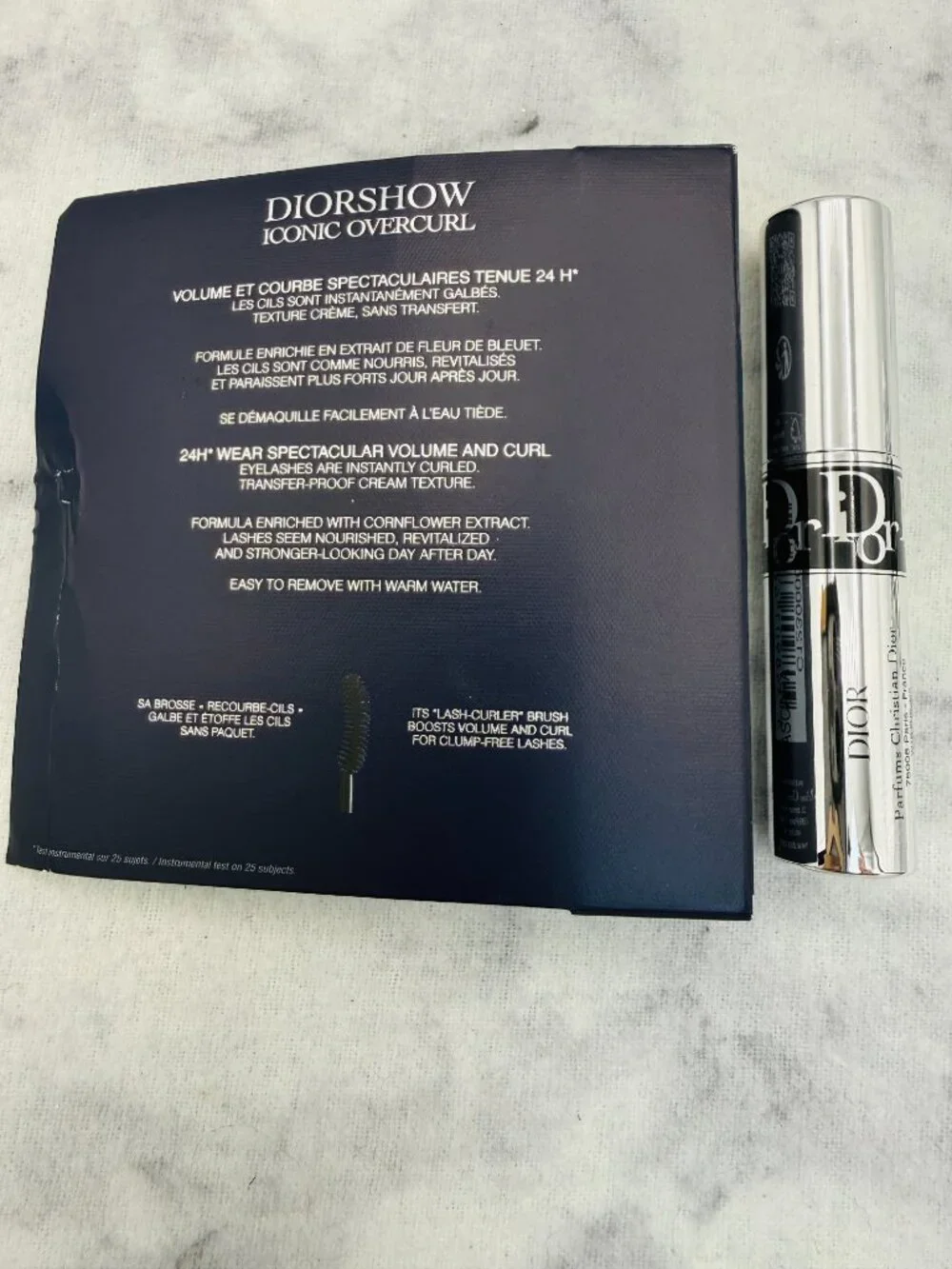 DIOR Beauty Gift Set-DIORSHOW Iconic Overcurl Mascara 090 Noir Black-2pc-BOX-NEW